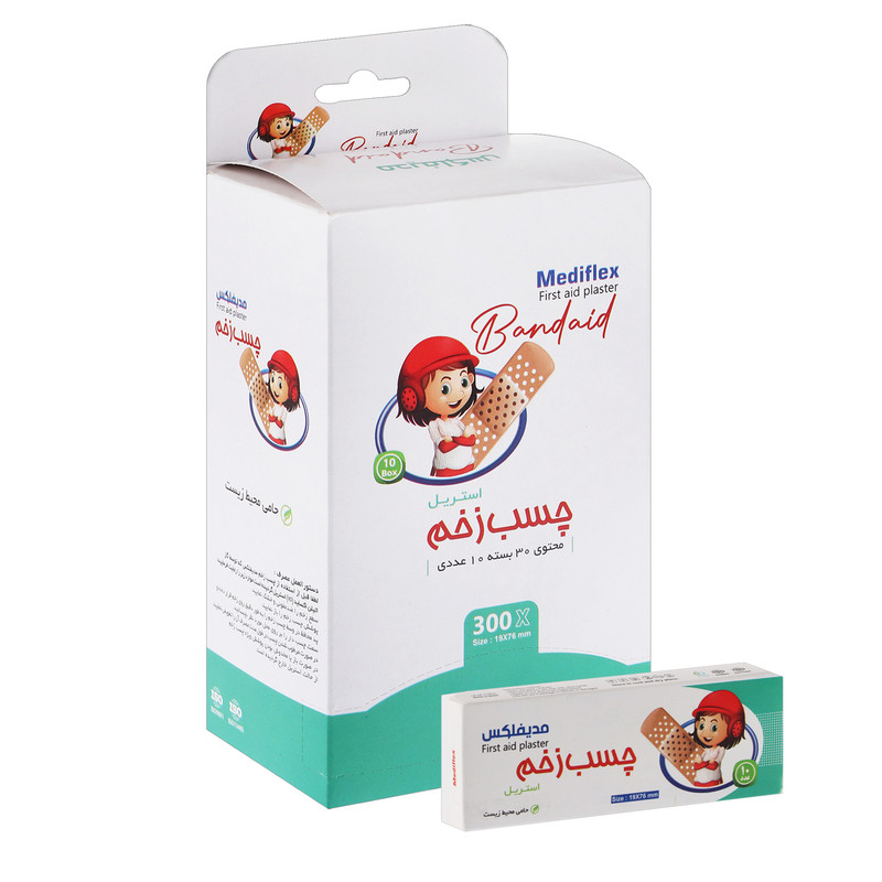 چسب زخم استریل مدیفلکس بسته 300 عددی